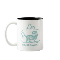 Leo Teal mugs by horoscope_signs Leo Teal mugs