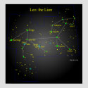 Leo The Lion Constellation posters