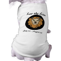 Leo the Lion Dog Shirt pet clothing by RedRider08 Leo the Lion Dog Shirt pet clothing