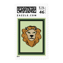 Leo the Lion Postage Stamp