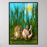 Leo the Lion Yoga Babe Print