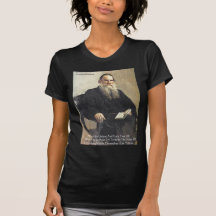 Leo Tolstoy "War Is Unjust" Wisdom Quote Gifts Tees