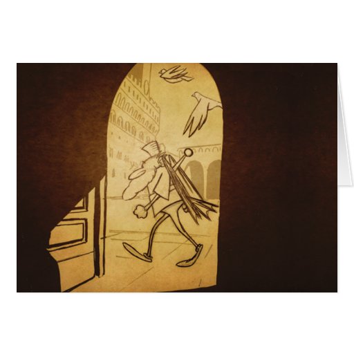 Leo walking - Greeting Card (blank)