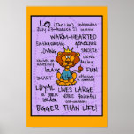 leo wordcloud poster