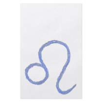 Leo. Zodiac Astrological Sign. Blue Flyer