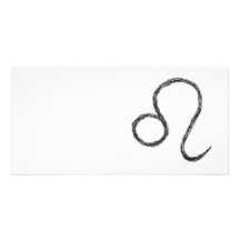 Leo. Zodiac Astrological Sign. Photo Greeting Card