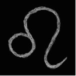 Leo. Zodiac Astrology Sign. Black. Photo Cut Outs