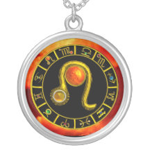 LEO ZODIAC BIRTHDAY JEWEL YELLOW TOPAZ Gold Pendants
