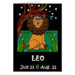 LEO - ZODIAC GREETING CARD