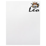 Leo Zodiac Personalized Letterhead