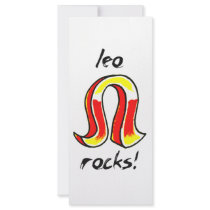 Leo Zodiac Sign design! Custom Rack Card