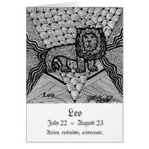 Leo  (Zodiac sign) Greeting Cards