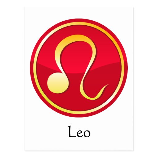 Leo - Zodiac Signs Post Card