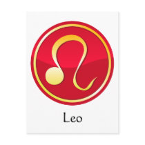 Leo - Zodiac Signs postcards by EveStock Leo - Zodiac Signs postcards