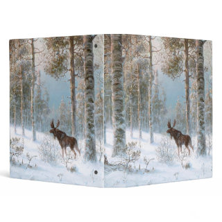 Leodinovich: Elk in the Forest 3 Ring Binders