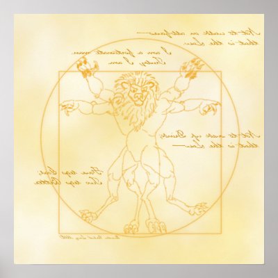 LEOMORPHIC DA VINCI PRINT by Cubist