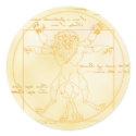 LEOMORPHIC DA VINCI round sticker