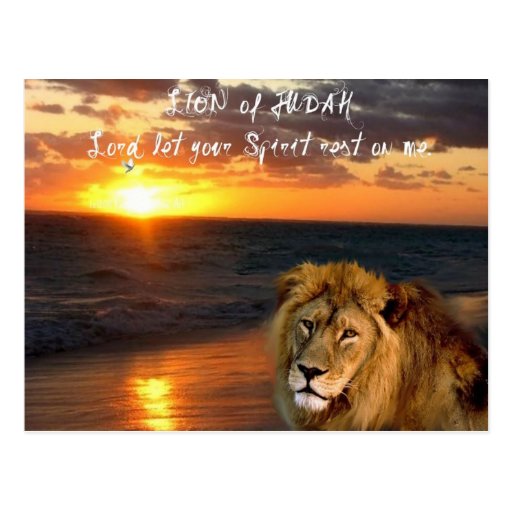 León de la postal inspirada de Judah