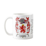 Leon Family Coat of Arms Mug