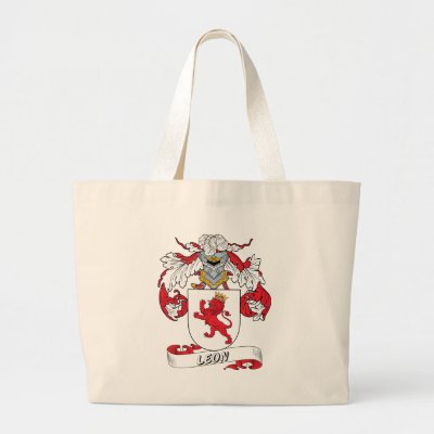 Leon Family Crest Canvas Bags by coatsofarms