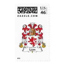 Leon Family Crest postage