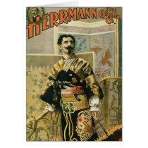 Leon Herrmann  Magician ~ Vintage Magic Act Card