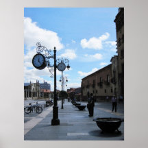 Leon street lamps Poster