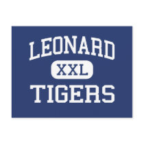 Leonard - Tigers - High School - Leonard Texas postcards