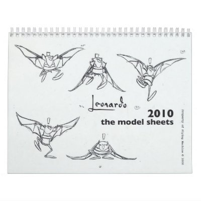 Leonardo 2010 model sheet calendar by jimcapo