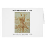 Leonardo da Vinci Anatomy Of A Neck (Drawing) cards