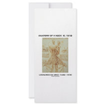 Leonardo da Vinci Anatomy Of A Neck (Drawing) rack cards by wordsunwords Leonardo da Vinci Anatomy Of A Neck (Drawing) rack cards