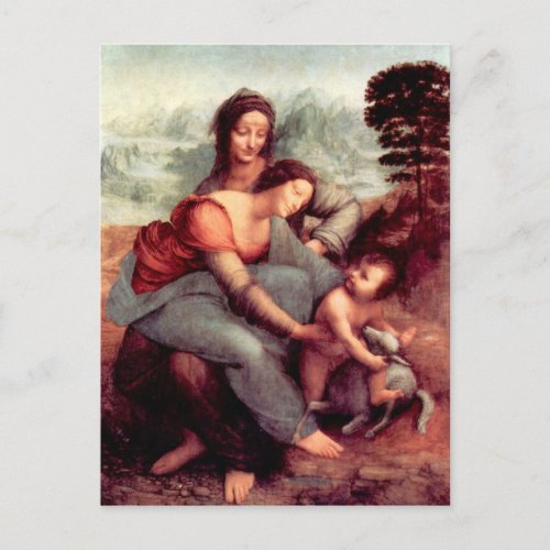 Leonardo da Vinci - Anna Selbdritt 2 Postcards