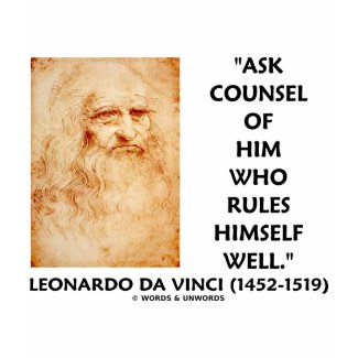 Leonardo da Vinci Ask Counsel Who Rules Himself shirt
