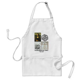 Leonardo da Vinci Collage (Collection of Works) apron
