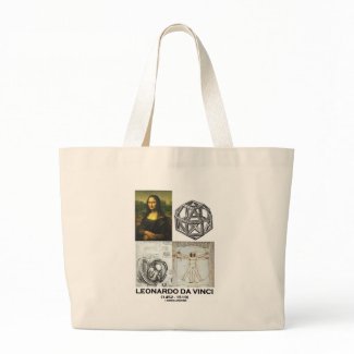Leonardo da Vinci Collage (Collection of Works) bag