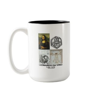Leonardo da Vinci Collage (Collection of Works) mug