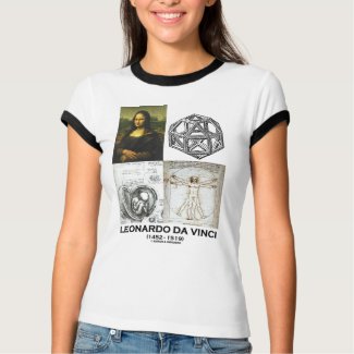 Leonardo da Vinci Collage (Collection of Works) shirt
