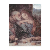 Leonardo da Vinci Das Abendmahl, Detail 1495-1497  postcards