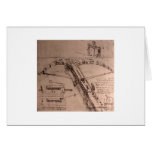 Leonardo da Vinci, design for an enormous crossbow Card