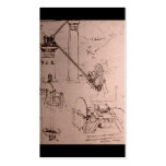 Leonardo da Vinci, drawings of machines Business Card Template