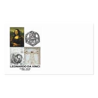 Leonardo da Vinci Genius (Great Works) Collage profilecard