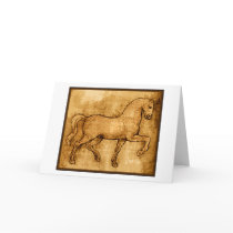 Leonardo Da Vinci Horse Art cards