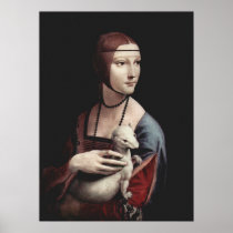 Leonardo Da Vinci - Lady with an Ermine Print