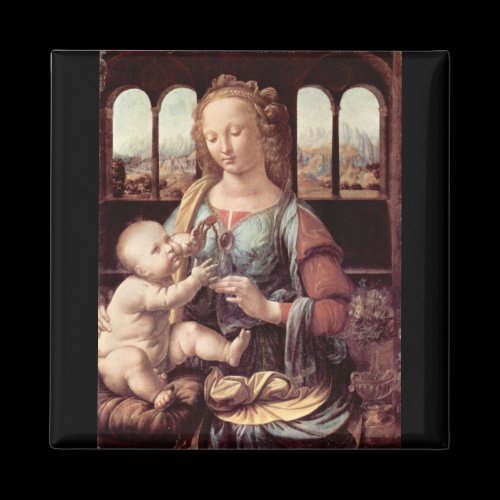 Leonardo da Vinci - Madonna with the Carnation Fridge Magnets