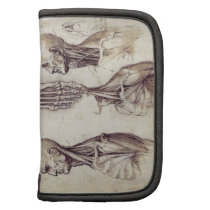 Leonardo Da Vinci Medical sketches, body parts Folio Planner