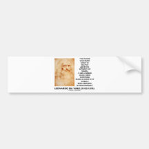 Leonardo da Vinci Painter Practice Reason Mirror Bumper Sticker