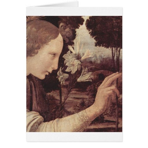 Leonardo Da Vinci Painting circa 1472-1475 Card
