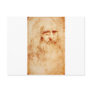 Leonardo da Vinci, purported self-portrait. Postcard