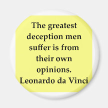 leonardo da vinci quote fridge magnets