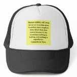 leonardo da vinci quote hats
